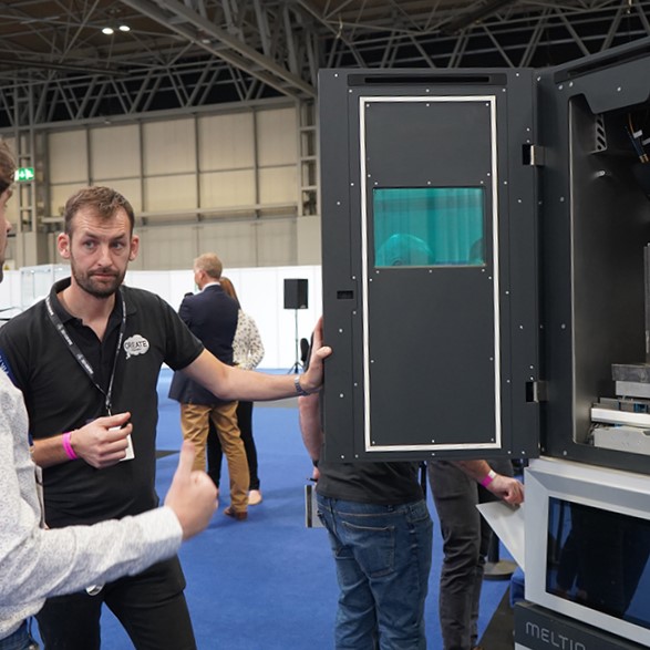 The Create Education Project embeds 3D printing technologies into education settings to provide students with tools and resources to develop innovative career skills. Photo via Meltio.