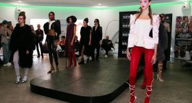 Jayne Pierson used Stratasys’ 3DFashion technology to design her latest collection. Photo via Interline.