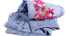 Stratasys will also showcase its new direct-to-garment tool, enabling existing garments to be enhanced with new designs. Photo via Stratasys.