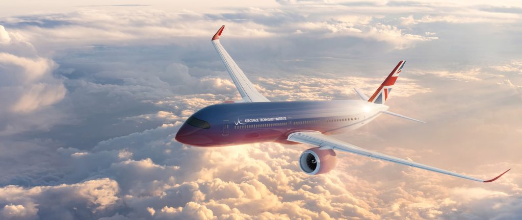 Rendering of an aircraft with Aerospace Technology Institute livery. Image via the ATI.