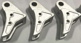 3D printed metal parts. Photo via 3DEO Inc.