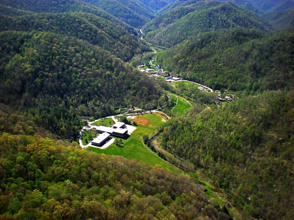 The Red Bird Mission site in the woodlands of Kentucky. Photo via Red Bird Mission.