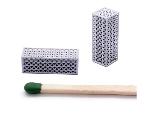 3D printed metal lattices manufactured by MetShape. Image via MetShape.